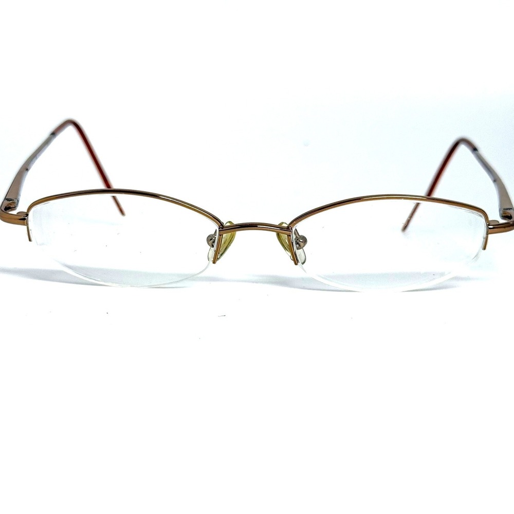 Fierce Eyeglass Frames Brown Giraffe Semi Rimless Oval 49-18-135 24352
